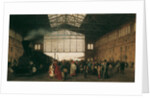 Arrival of a Train at Vienna Northwest Station, 1875 by Karl Karger