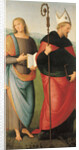 Saints John the Evangelist and Augustine, 1502-1512 by Perugino