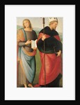 Saints John the Evangelist and Augustine, 1502-1512 by Perugino