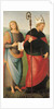 Saints John the Evangelist and Augustine, 1502-1512 by Perugino