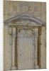 Study for Porta Pia in Rome, ca 1561 by Michelangelo Buonarroti