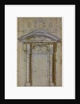 Study for Porta Pia in Rome, ca 1561 by Michelangelo Buonarroti
