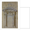 Study for Porta Pia in Rome, ca 1561 by Michelangelo Buonarroti