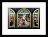 Virgin and Child with Music-Making Angels and the Sampsons-Coolen family, Triptych, 1500-1525 by Jacob Cornelisz van Oostsanen