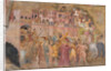 Christ carrying the Cross. Fresco of the Cappellone degli Spagnoli, ca 1365 by Andrea di Bonaiuto