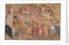 Christ carrying the Cross. Fresco of the Cappellone degli Spagnoli, ca 1365 by Andrea di Bonaiuto