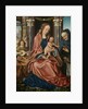 Triptych of the Holy Family with Music Making Angels. Central panel, ca 1510-1520 by Master of Frankfurt