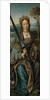 Triptych of the Holy Family with Music Making Angels. Left panel: Saint Catherine, ca 1510-1520 by Master of Frankfurt