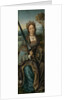Triptych of the Holy Family with Music Making Angels. Left panel: Saint Catherine, ca 1510-1520 by Master of Frankfurt