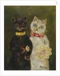 The Bride and Groom by Louis Wain