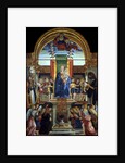 The Virgin and Child Enthroned with God the Father and Saints Hilarius and John the Baptist, 1499 by Cristoforo Caselli