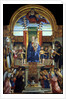The Virgin and Child Enthroned with God the Father and Saints Hilarius and John the Baptist, 1499 by Cristoforo Caselli