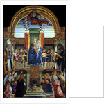 The Virgin and Child Enthroned with God the Father and Saints Hilarius and John the Baptist, 1499 by Cristoforo Caselli
