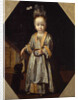 Portrait of little girl with puppy by Pierfrancesco Cittadini