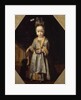 Portrait of little girl with puppy by Pierfrancesco Cittadini