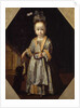 Portrait of little girl with puppy by Pierfrancesco Cittadini