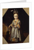 Portrait of little girl with puppy by Pierfrancesco Cittadini