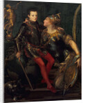 Allegorical Portrait of Parma Embracing Alessandro Farnese, 1556 by Girolamo Mazzola Bedoli