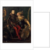 Allegorical Portrait of Parma Embracing Alessandro Farnese, 1556 by Girolamo Mazzola Bedoli