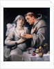 A monk and a nun, 1591 by Cornelis Cornelisz. van Haarlem