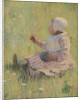Girl playing with a ball of wool, c. 1875 by Mary Cassatt