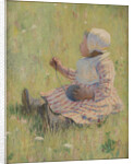Girl playing with a ball of wool, c. 1875 by Mary Cassatt