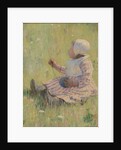 Girl playing with a ball of wool, c. 1875 by Mary Cassatt