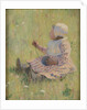 Girl playing with a ball of wool, c. 1875 by Mary Cassatt