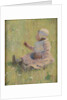 Girl playing with a ball of wool, c. 1875 by Mary Cassatt