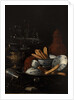 Still Life with Blue and Porcelain and Toast by Cristoforo Monari