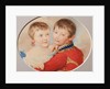 Portrait of Crown prince Alexander Nikolayevich and Grand Duchess Maria Nikolaevna as Children, 1825 by Pyotr Fyodorovich Sokolov