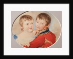 Portrait of Crown prince Alexander Nikolayevich and Grand Duchess Maria Nikolaevna as Children, 1825 by Pyotr Fyodorovich Sokolov