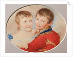 Portrait of Crown prince Alexander Nikolayevich and Grand Duchess Maria Nikolaevna as Children, 1825 by Pyotr Fyodorovich Sokolov