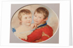 Portrait of Crown prince Alexander Nikolayevich and Grand Duchess Maria Nikolaevna as Children, 1825 by Pyotr Fyodorovich Sokolov