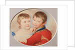 Portrait of Crown prince Alexander Nikolayevich and Grand Duchess Maria Nikolaevna as Children, 1825 by Pyotr Fyodorovich Sokolov