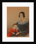 Portrait of Maria Prokhorovna Krivtsova with son Alexander, 1841 by Anonymous