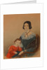 Portrait of Maria Prokhorovna Krivtsova with son Alexander, 1841 by Anonymous