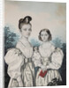 Portrait of Sisters Anna Petrovna and Elena Petrovna Ushakov, 1830s by Carl von Hampeln