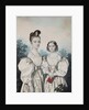 Portrait of Sisters Anna Petrovna and Elena Petrovna Ushakov, 1830s by Carl von Hampeln