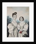 Portrait of Sisters Anna Petrovna and Elena Petrovna Ushakov, 1830s by Carl von Hampeln