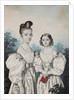 Portrait of Sisters Anna Petrovna and Elena Petrovna Ushakov, 1830s by Carl von Hampeln