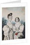 Portrait of Sisters Anna Petrovna and Elena Petrovna Ushakov, 1830s by Carl von Hampeln
