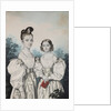 Portrait of Sisters Anna Petrovna and Elena Petrovna Ushakov, 1830s by Carl von Hampeln