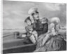 Emperor Nicholas I and Empress Alexandra Fyodorovna with son Konstantin Nikolaevich on a boat trip, by Anonymous
