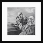 Emperor Nicholas I and Empress Alexandra Fyodorovna with son Konstantin Nikolaevich on a boat trip, by Anonymous