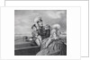Emperor Nicholas I and Empress Alexandra Fyodorovna with son Konstantin Nikolaevich on a boat trip, by Anonymous