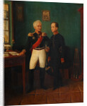 Portrait of General Fyodor Grigoryevich (Friedrich August) Goldgeuer with Son Mikhail, c by Anonymous