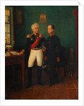 Portrait of General Fyodor Grigoryevich (Friedrich August) Goldgeuer with Son Mikhail, c by Anonymous