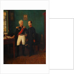 Portrait of General Fyodor Grigoryevich (Friedrich August) Goldgeuer with Son Mikhail, c by Anonymous