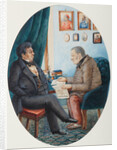 Faddey Venediktovich Bulgarin and Nikolay Ivanovich Gretsch, 1849 by Pyotr Andreyevich Karatygin